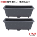 หลุมดึงประตู หลุมมือดึงในประตู ข้างซ้าย+ขวา 2 ชิ้น สีเทา สำหรับ Isuzu NPR NKR Buddy Truck 115HP